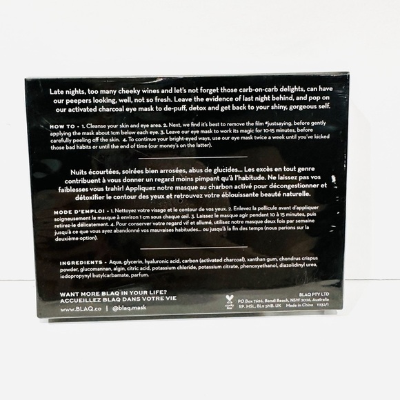 NIP BLAQ Hyaluronic Acid Eye Masks - Pack of 5 - Picture 2 of 3